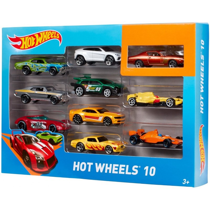 Bộ 10 Xe Mô Hình Cơ bản HOT WHEELS Tỉ Lệ 1:64 - Xe Đua Mô Hình Hot Wheels 8621 - LICLAC