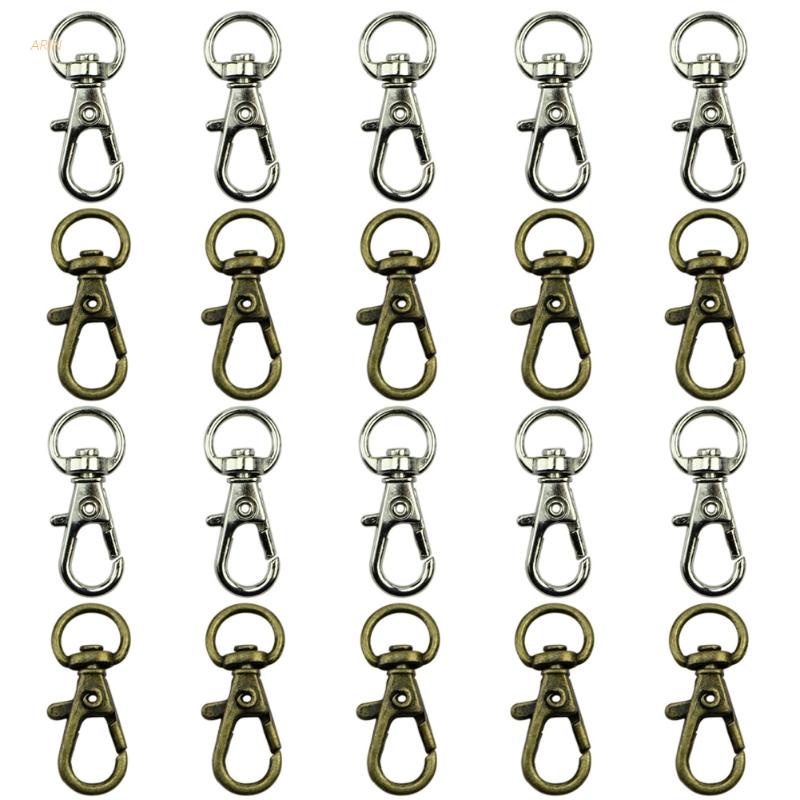 Set 10 Móc Khóa Xoay Tròn Tự Làm Túi Xách Thủ Công
