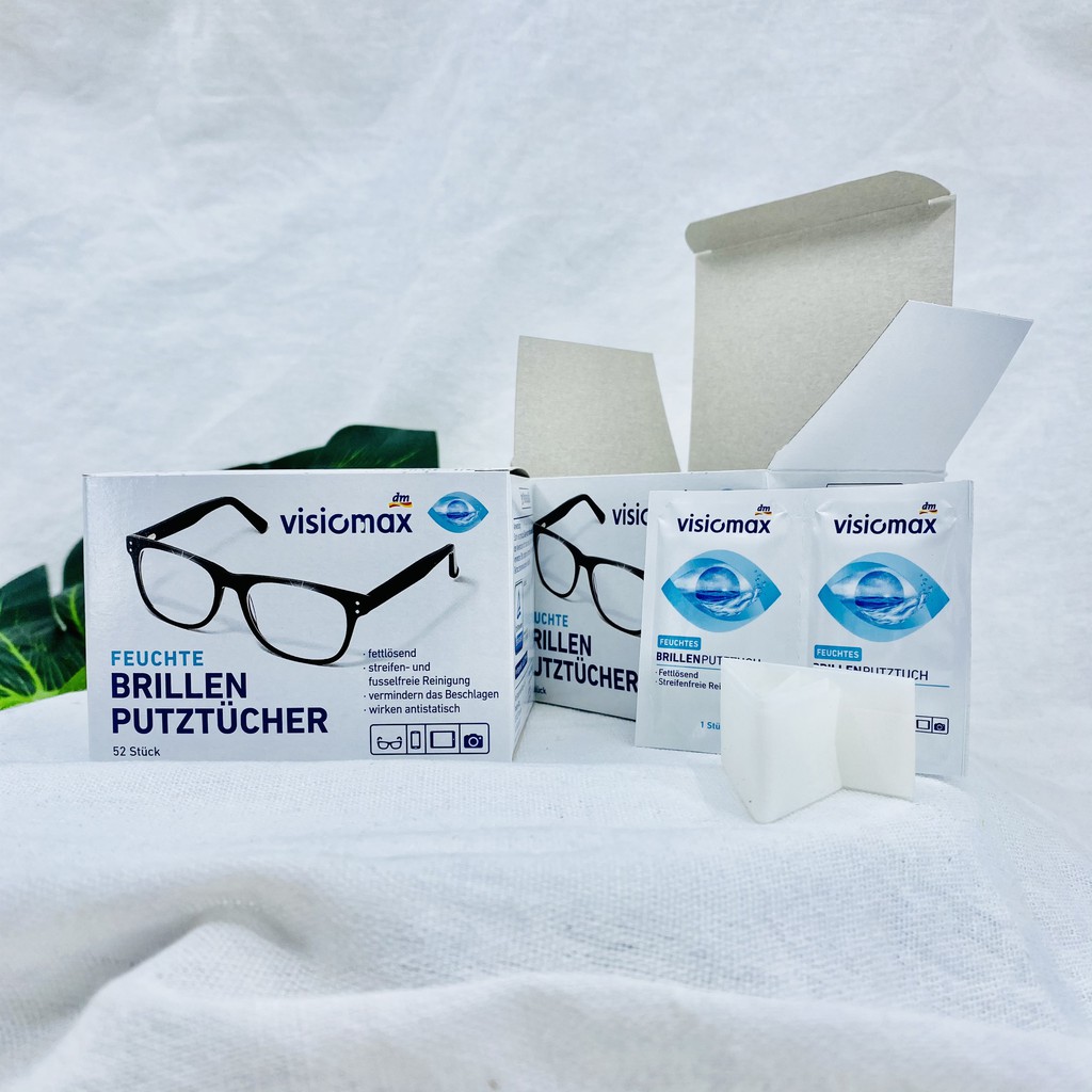 GIẤY LAU MẮT KÍNH VISIOMAX 52 TỜ - LAU MÀN HÌNH ĐIỆN THOẠI - LENS MÁY ẢNH SẠCH NHỜN