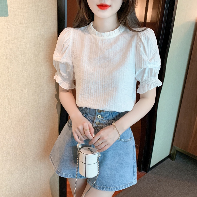 G99028 Áo chiffon nữ hè ngắn tay hàng nhập