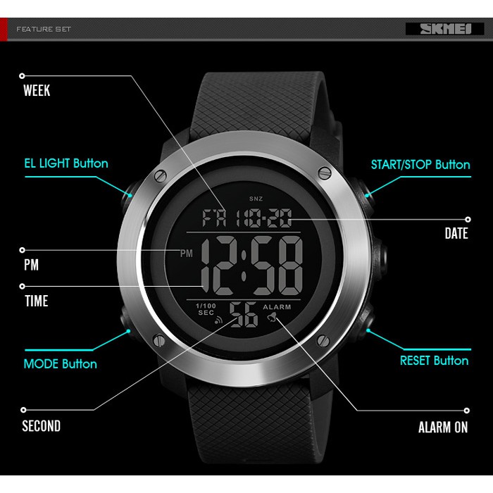 Đồng hồ Chính Hãng SKMEI 1416 - Phong cách thể thao Nam tính - Bảo hành 3 tháng | BigBuy360 - bigbuy360.vn