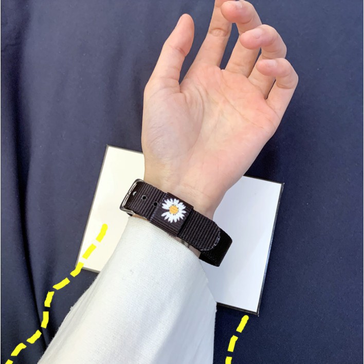 VÒNG TAY NỮ DÂY VẢI HOA HƯỚNG DƯƠNG