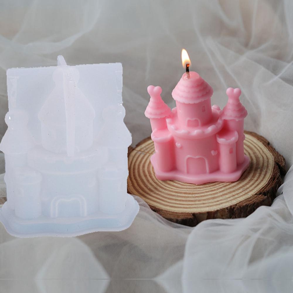 YIYU Khuôn Làm Nến Thủ Công DIY Hình Lâu Đài Trang Trí Nhà Cửa Mới