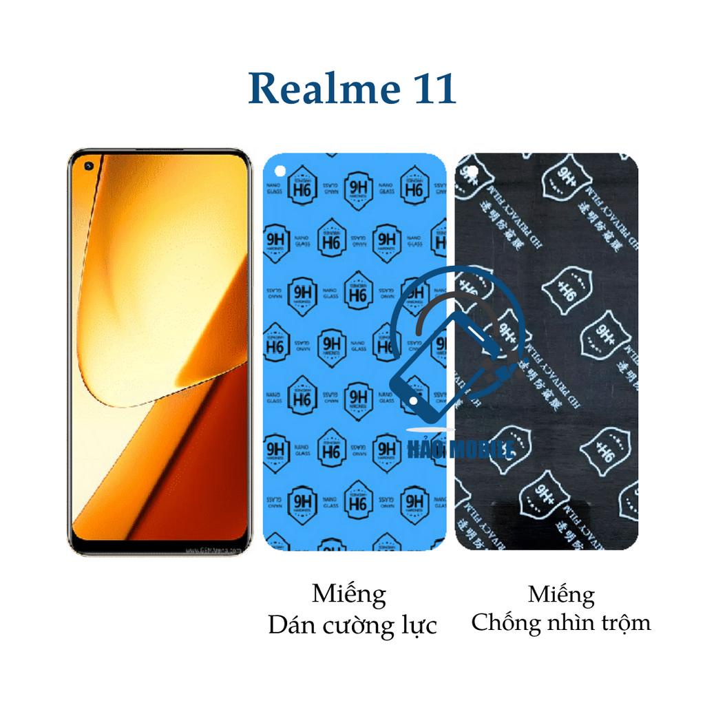 Dán cường lực dẻo nano Realme 11 ( trong suốt và chống nhìn trộm )