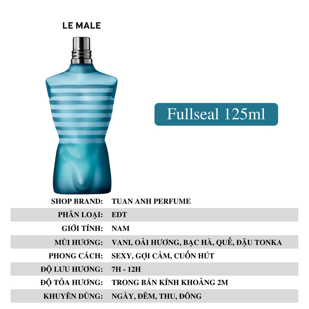 Nước hoa nam thơm lâu chính hãng Ultra Male - Le Male - Le Beau cao cấp TUAN ANH PERFUME