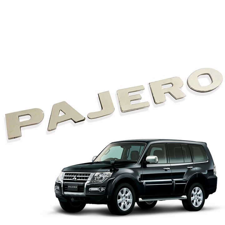 Tem Logo Chữ Nổi PAJERO Dán Đuôi Xe P2