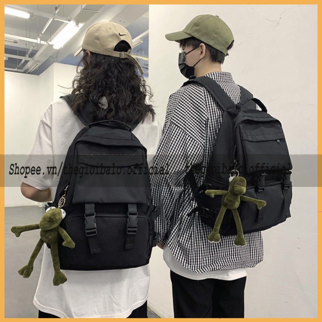 [HÀNG DÀY] Balo cặp ulzzang basic nữ thời trang đi học đi chơi du lịch đựng vừa laptop canvas CHỐNG NƯỚC | thegioibalo