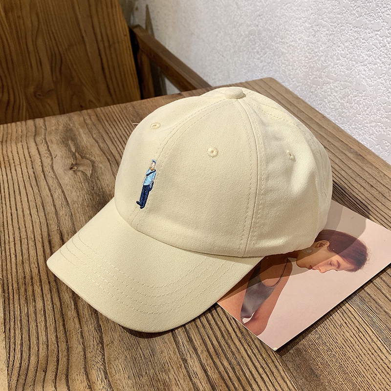 Mũ lưỡi trai HELOLIS thêu họa tiết hoạt hình thời trang cho nam và nữ