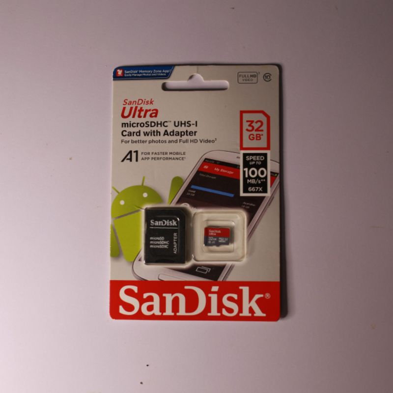 Thẻ Nhớ Sandisk Ultra 32GB Tốc Độ Cao 100Mb/s.