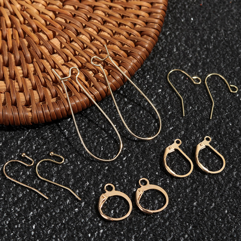 (Hàng Mới Về) Set 20 Móc Khuyên Tai Bằng Đồng Làm Đồ Trang Sức Thủ Công