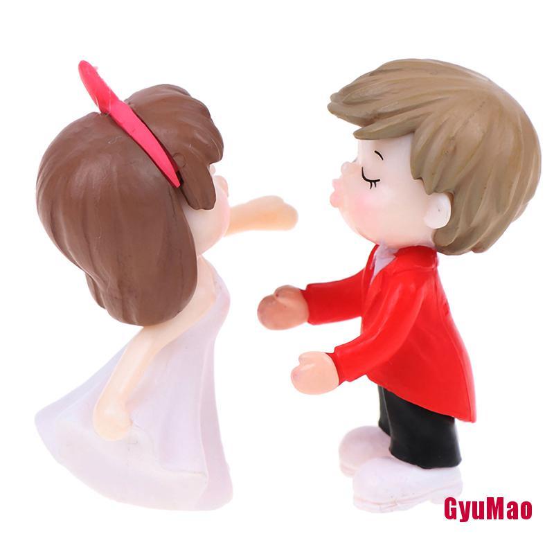 [rxGUMO] Mô Hình Cặp Đôi Lãng Mạn Thu Nhỏ Trang Trí Sân Vườn Nhà Búp Bê HDY