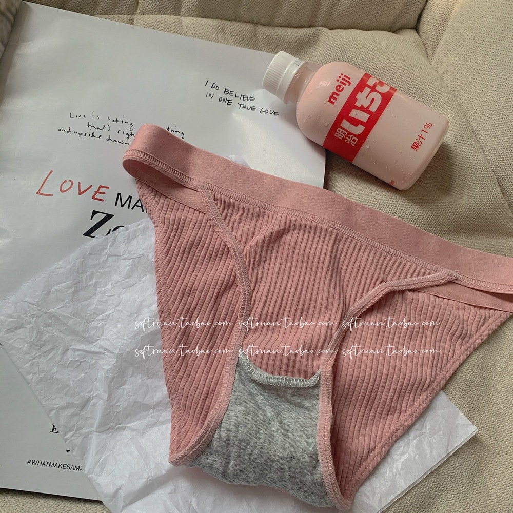 Quần Lót Cotton Lưng Thấp Thoáng Khí Phong Cách Nhật Bản Quyến Rũ Cho Nữ