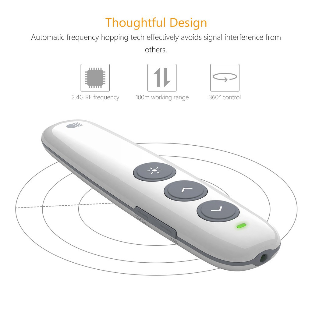 Điều Khiển Trinh Chiếu Powerpoint Doosl Wireless Presenter 2.4G PPT Pointer