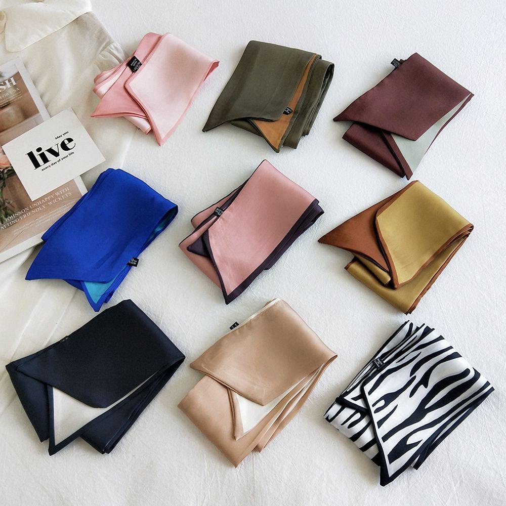 Hubert Dây Cột Tóc Màu Trơn In Chữ Đa Năng Thời Trang Cho Nữ