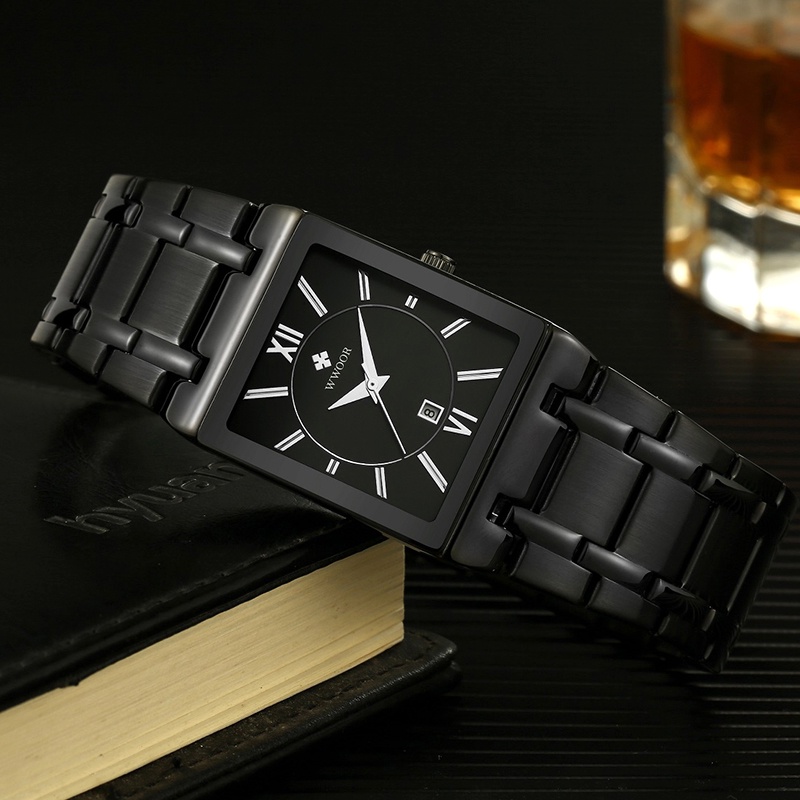 Đồng Hồ Đeo Tay Chống Nước WWOOR Masculino-8858 Bằng Thép Không Gỉ Sang Trọng Dành Cho Nam