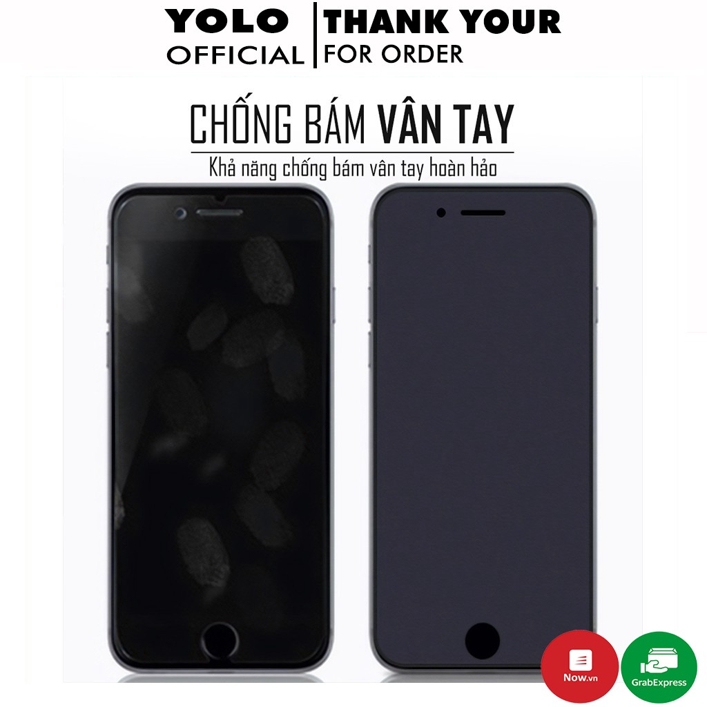 Cường Lực Nhám Iphone 11 Pro max 12 Promax 13 Pro max 7 Plus 8 Plus 6s Plus X Xs Xsmax Chống vân Tay AG [CVT]
