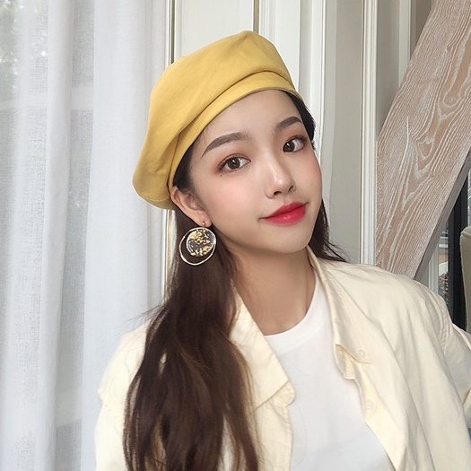 Mũ Nồi Ulzzang Vintage Kaki Cao Cấp Trơn Nhiều Màu Phong Cách Retro, Hàn Quốc - Iclassy_shoes