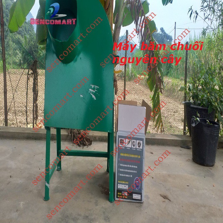 Máy băm chuối mịn công suất 1500W khung sắt