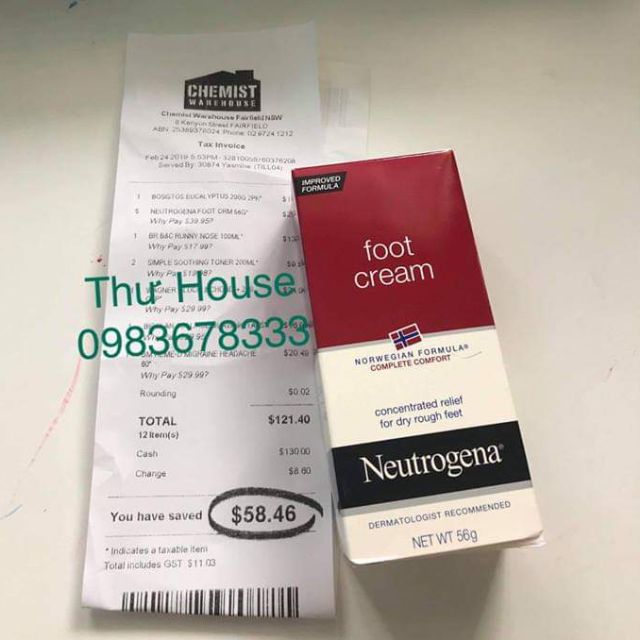 Tri Nứt Gót Chân Foot cream Neutrogena