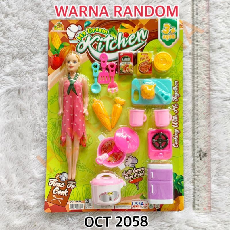 Bộ Đồ Chơi Nhà Bếp Dành Cho Búp Bê Barbie