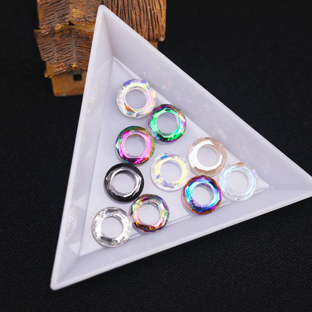 OCEANMAP Nhẫn Kính Đính Đá Kim Cương Nhân Tạo Hình Thiên Thần