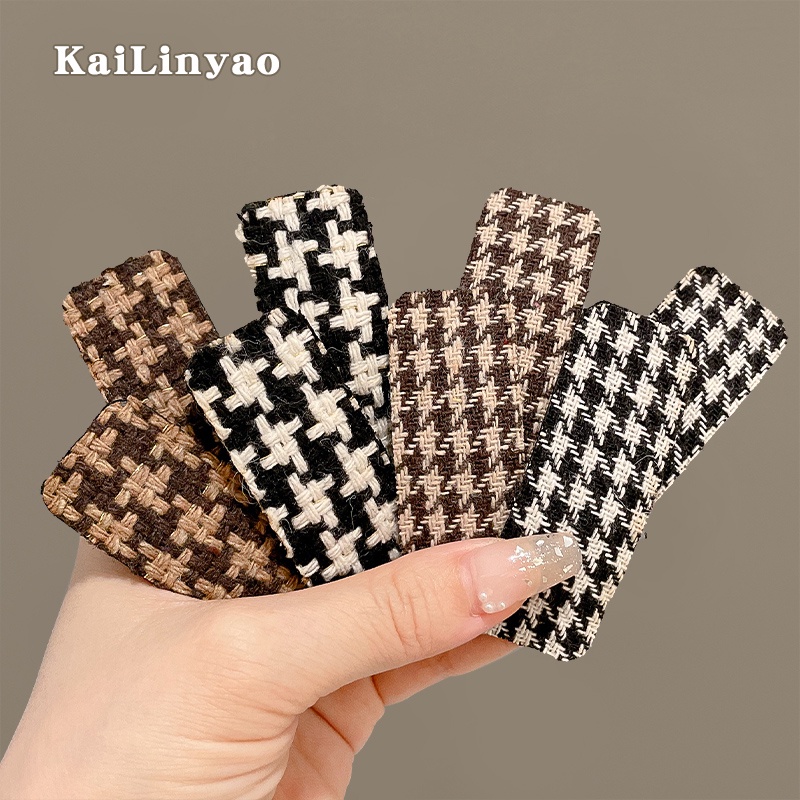 Set 2 Kẹp Tóc Lông Nhung Thời Trang Thu Đông Hàn Quốc Mới