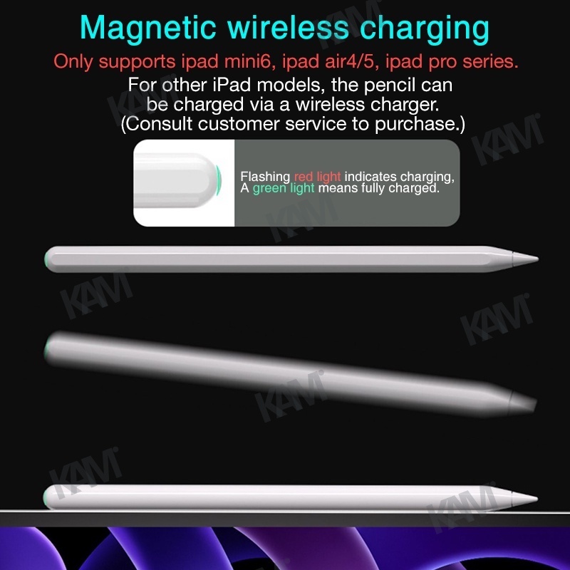 Bút Chì 13th Gen iPad Kèm Sạc Không Dây Cho Mini 6 Air 4 Air 5 2019 2020 2021 Pro 11 Pro 12.9 Stylus