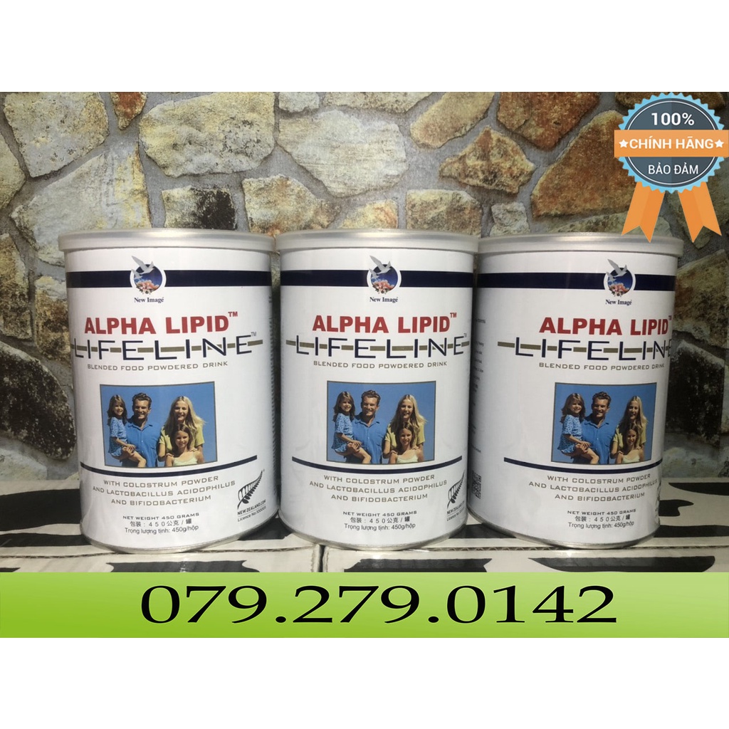 (RẺ VÔ ĐỊCH) Combo 3 Hộp Sữa Non Alpha Lipid 450g Chính Hãng New Zealand