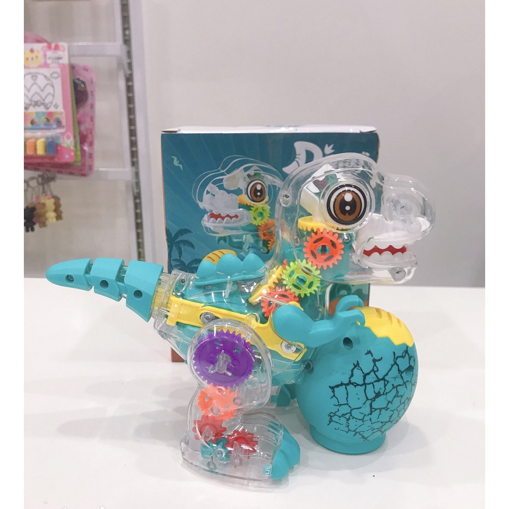 Đồ chơi khủng long đèn phát sáng, nhạc vui nhộn cho bé trai và bé gái