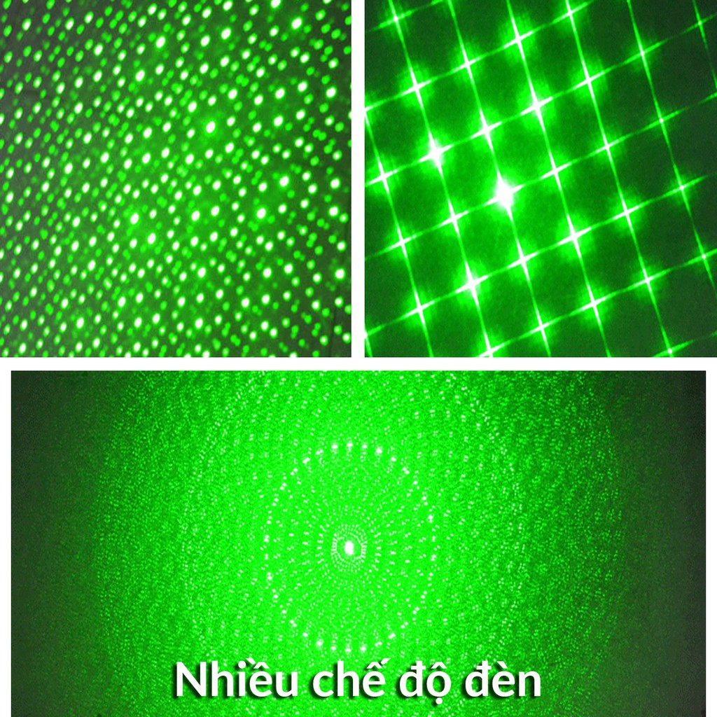 Đèn Pin LASER 303 - FULL Box - Có sạc