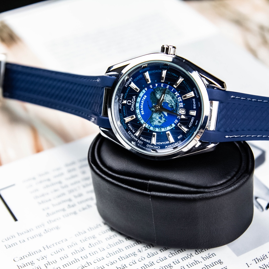 Đồng Hồ Nam dây da OMEGA 688 Seemas Máy Nhật Lịch Kim Trôi Chống Nước Cao Cấp | BigBuy360 - bigbuy360.vn