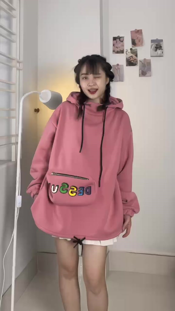 Áo khoác hoodie Dessuu nỉ lót bông túi hộp phối dây rút nhiều màu form rộng unisex nam nữ_SSSTore | BigBuy360 - bigbuy360.vn