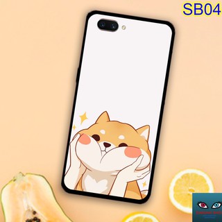 (❤️ FREESHIP ĐƠN 50 000❤️) Ốp lưng kính OPPO A3S A1K in hình chó Shiba CUTE dễ thương các loại