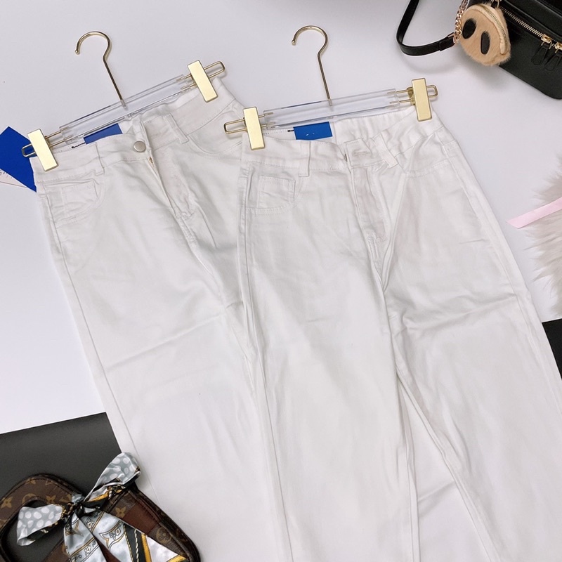 Quần jean trắng giãn Quần bò skinny jeans bó body dãn