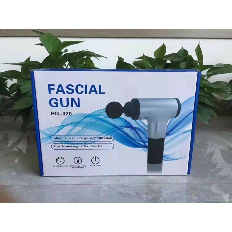 Máy massage cầm tay -4 đầu 6 chế độ - Súng bắn massage trị liệu đau mỏi vai gáy - Sản phẩm tiện ích cho mọi người
