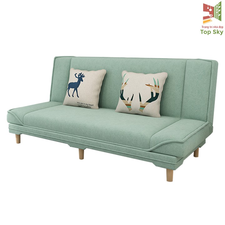 Giường Sofa Gấp Gọn Thành Ghế Đa Năng Phong Cách Hàn Quốc Dài 1m8 (Tặng kèm 2 gối trị giá 200k ) | BigBuy360 - bigbuy360.vn