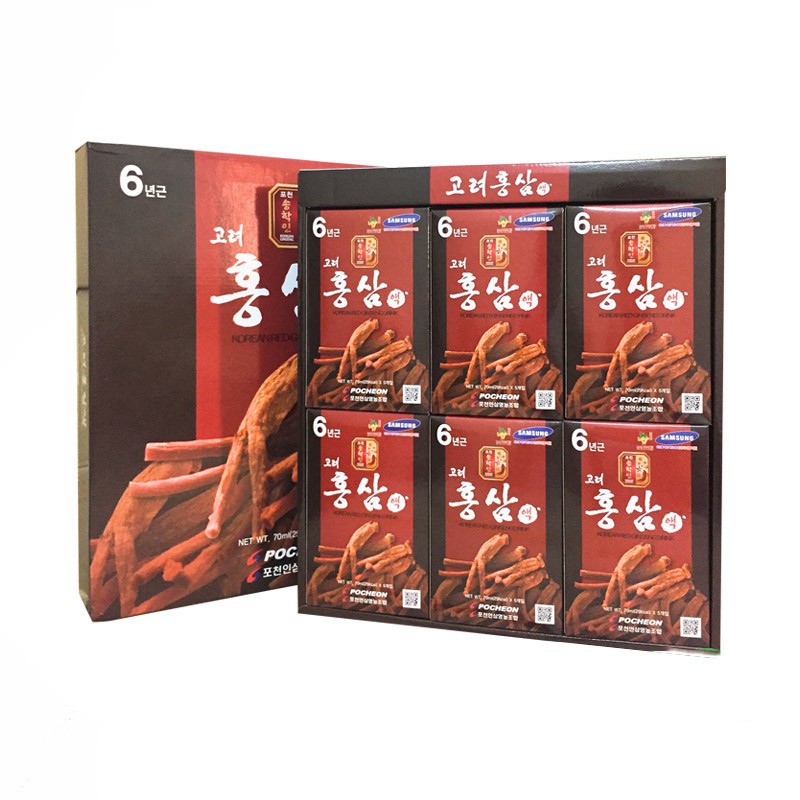 Nước Hồng Sâm POCHEON Hàn Quốc hộp 30 gói * 70ml