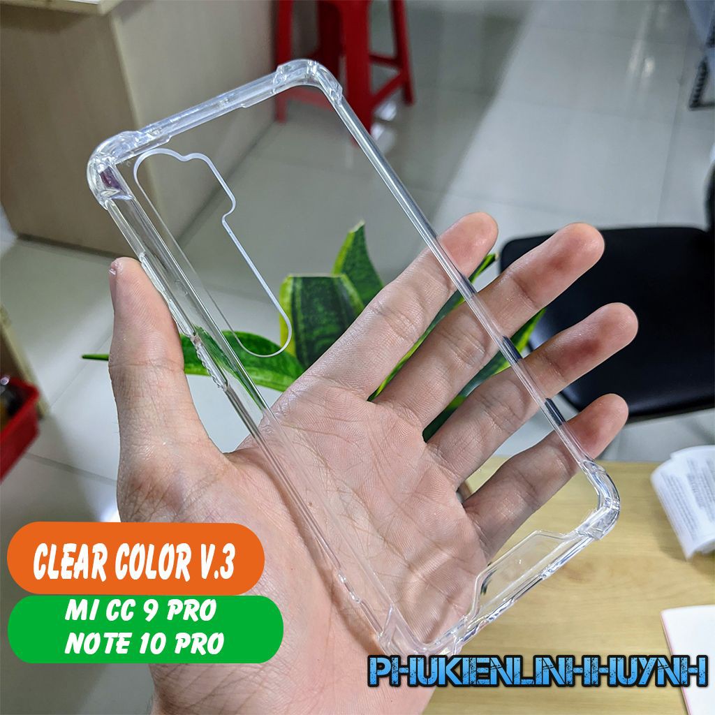 Xiaomi Mi Note 10, Mi CC9 Pro_Ốp lưng chống sốc Clear Color Ver 3