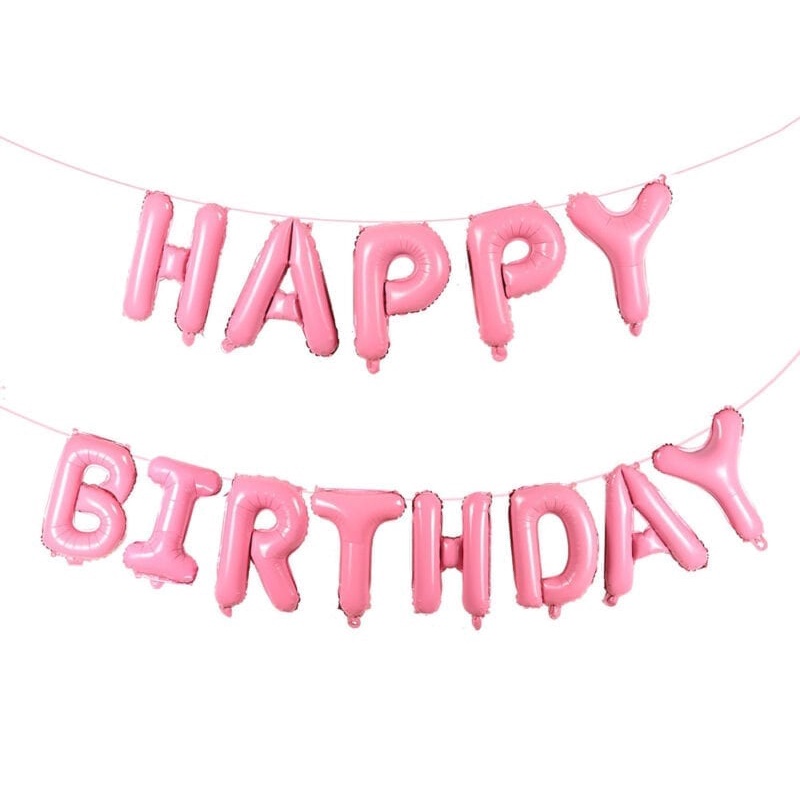 Set Bóng Bay Trang Trí Sinh Nhật Đủ Phụ Kiện Như Hình VBB03