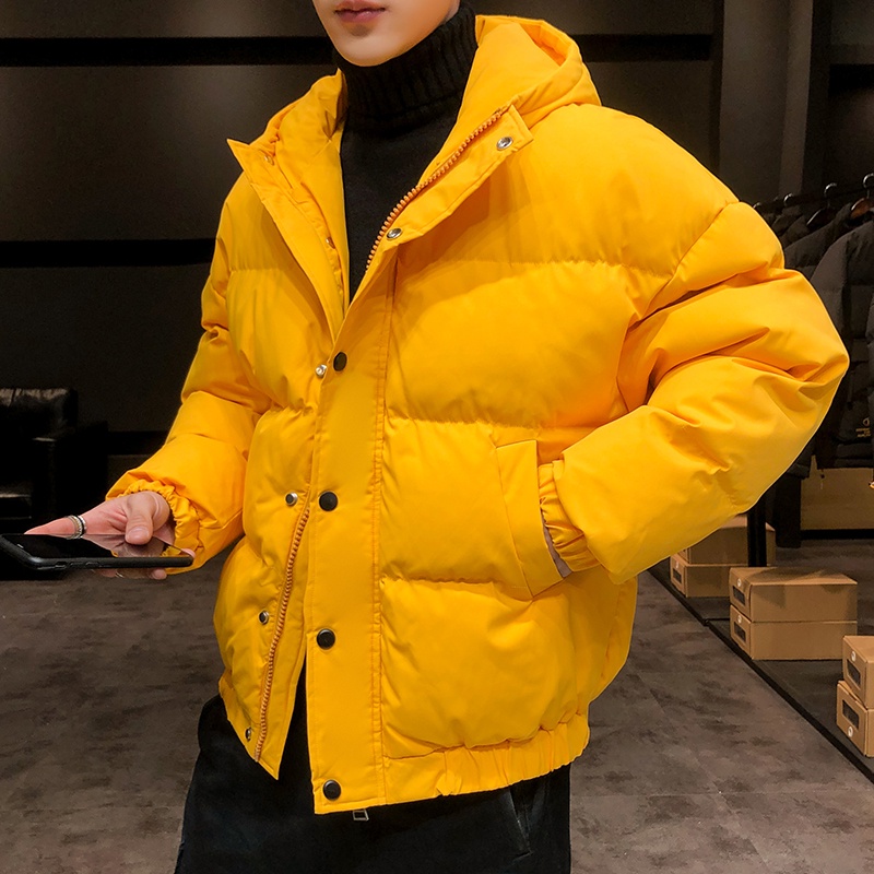 Áo phao nam có mũ lông vũ cao cấp dày dặn ấm áp thời trang nam hiện đại