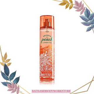 Xịt Thơm Toàn Thân BATH AND BODY WORKS -  Georgia Peach & Sweet Tea  (236 ml) - Body Mist - BBW