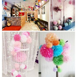 HOA TÚ CẦU GIẤY TRANG TRÍ SIZE 15CM