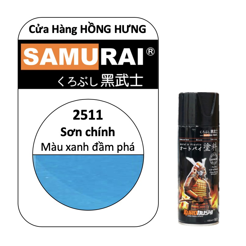 Sơn chính SAMURAI Màu xanh đầm phá 400ml 2511