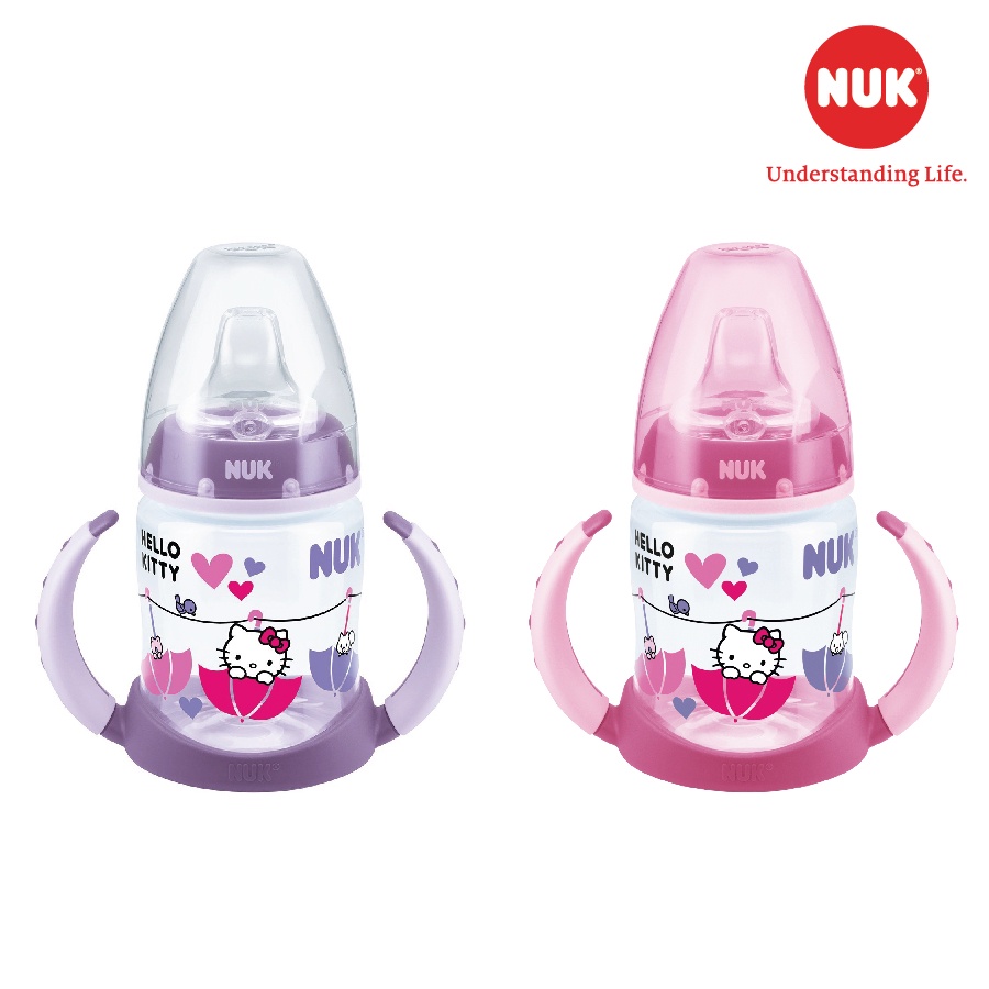 Bình tập uống NUK PP hình Mickey, Disney, Hello Kitty 150ml