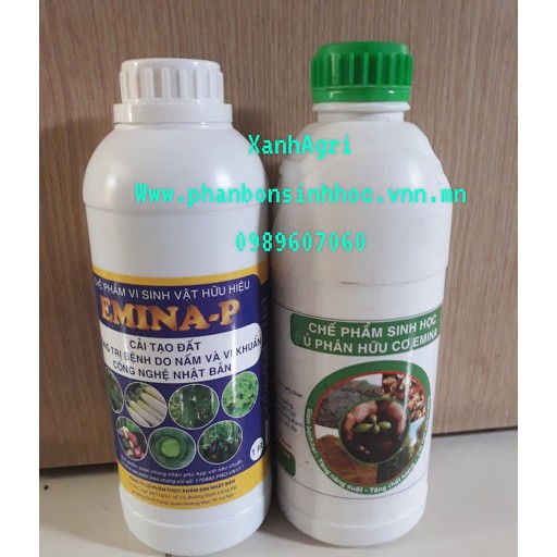 Phân vi sinh Emina-P phun lá cho rau, cây ăn quả, thanh long, sầu riêng
