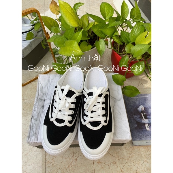 Giày thể thao, giày sneaker dẫm gót tiện dụng năng động phong cách thời trang dành cho nữ