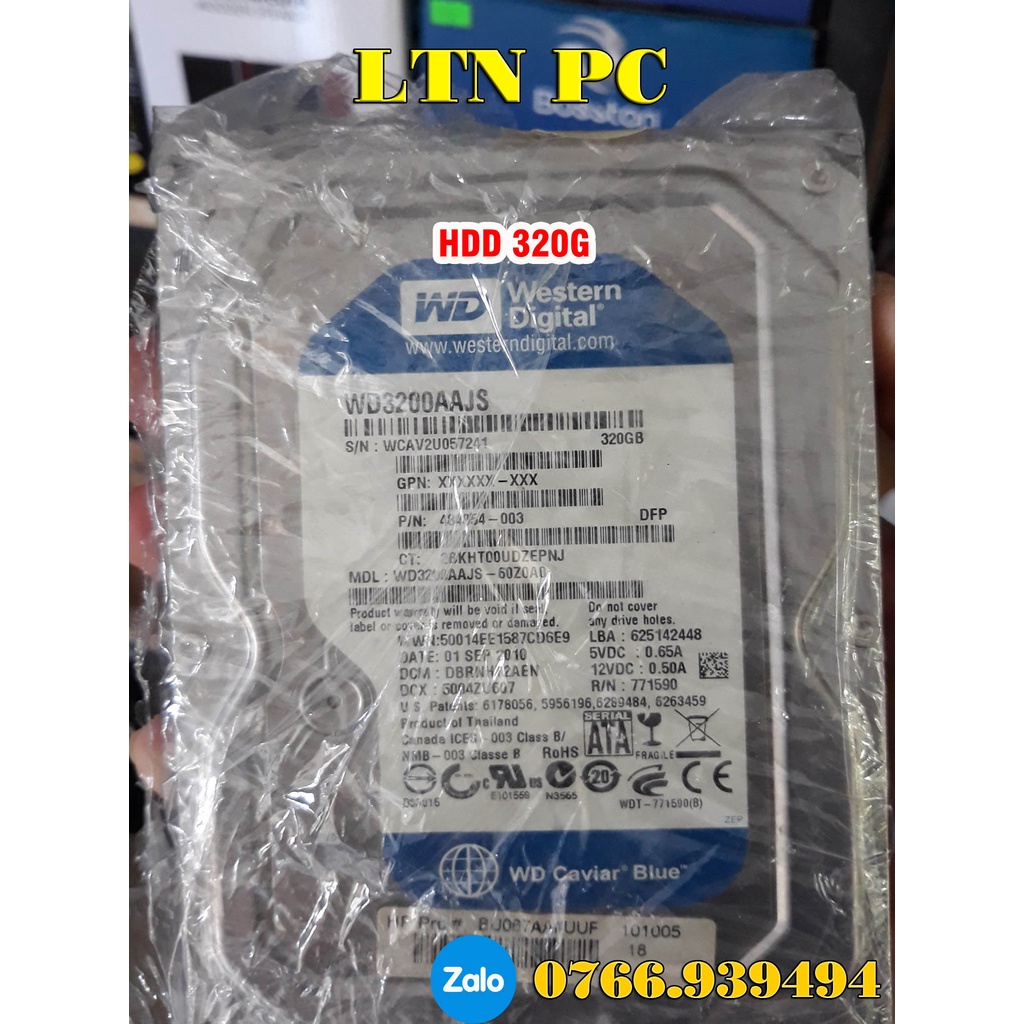 Ổ cứng - HDD 80G, 160G, 250G, 320G, 500G, 1T...Hàng thanh lý Cty