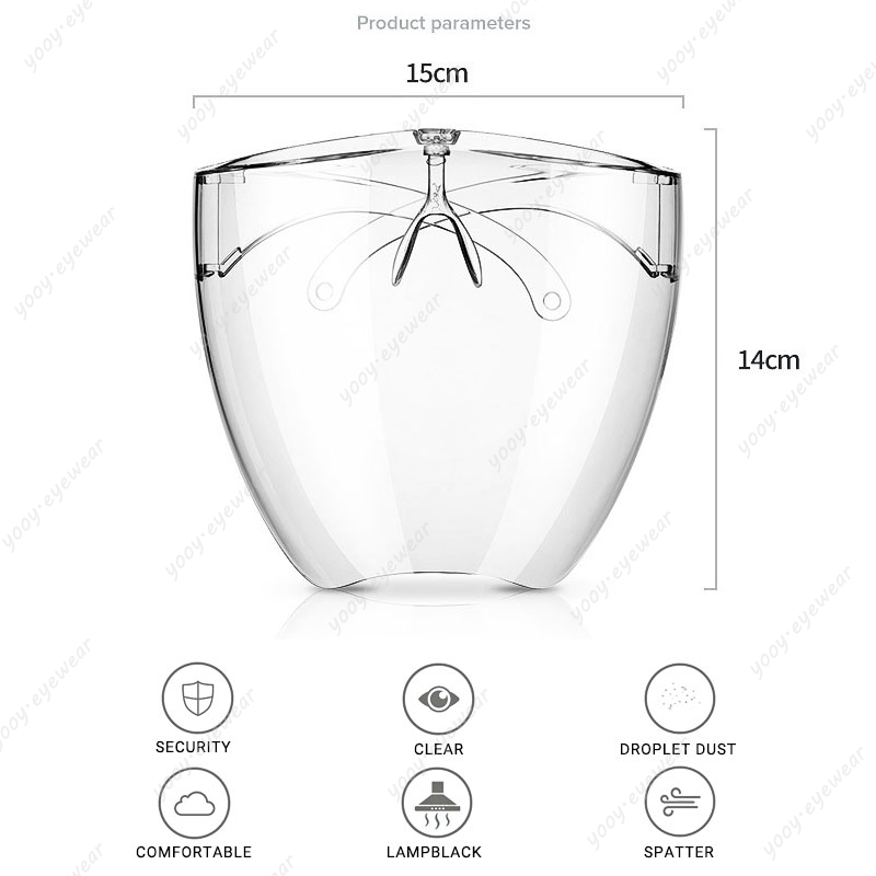 Mặt Nạ Trong Suốt Bảo Vệ Chống Bụi Độ Sáng Cao