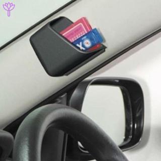 2pcs Black Universal Car Accessories Phone Organizer PVC Storage Box Holder