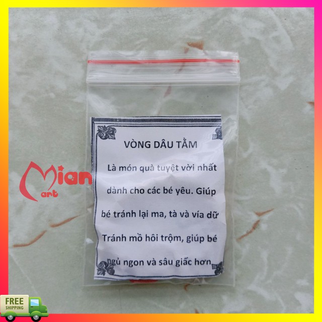 Vong dâu tằm cho bé điều chỉnh được vòng tay - MIAN MART